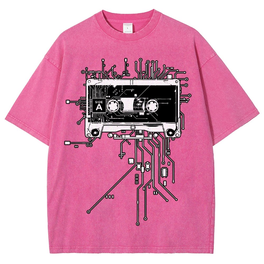Retro Cassette Vintage Distressed T-shirt