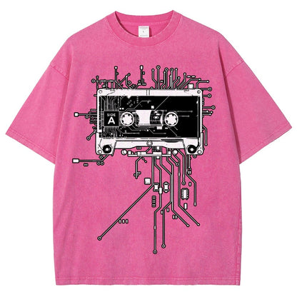 Retro Cassette Vintage Distressed T-shirt