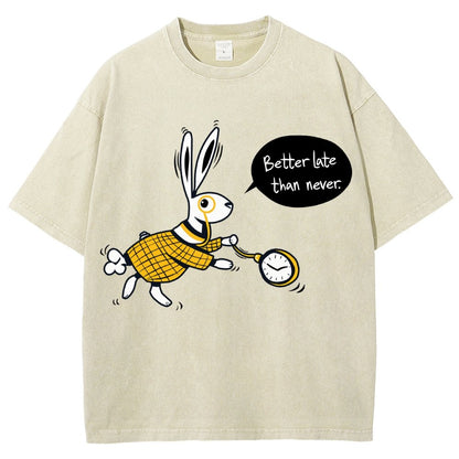 Better Late Than Never Vintage Distressed T-shirt