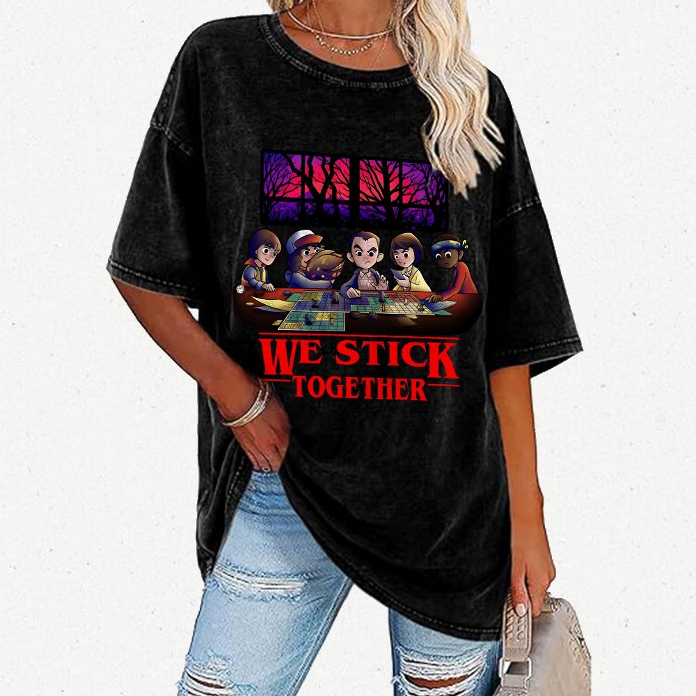 We Stick Together Vintage Distressed T-shirt