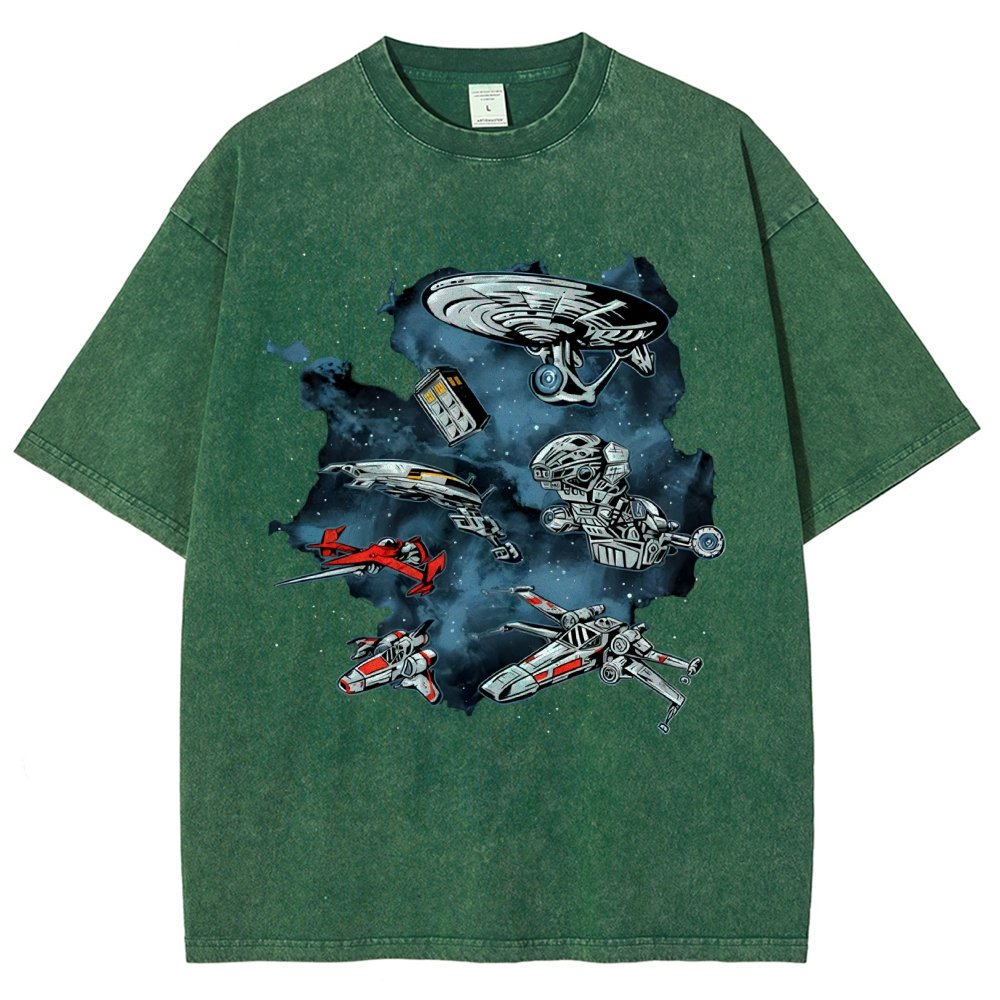 Ultimate Space Fleet Vintage Distressed T-shirt