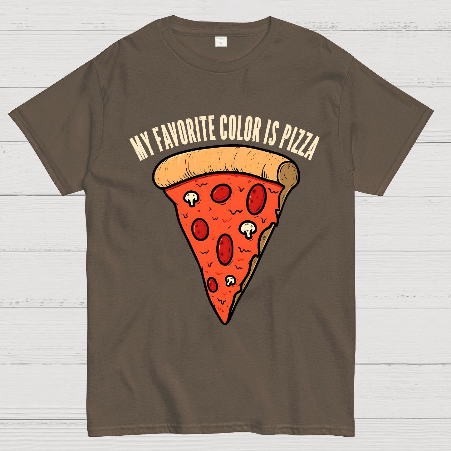 My Favorite Color is Pizza Funny Geek T-Shirt