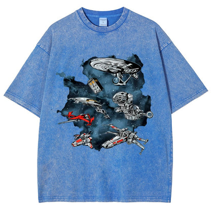 Ultimate Space Fleet Vintage Distressed T-shirt
