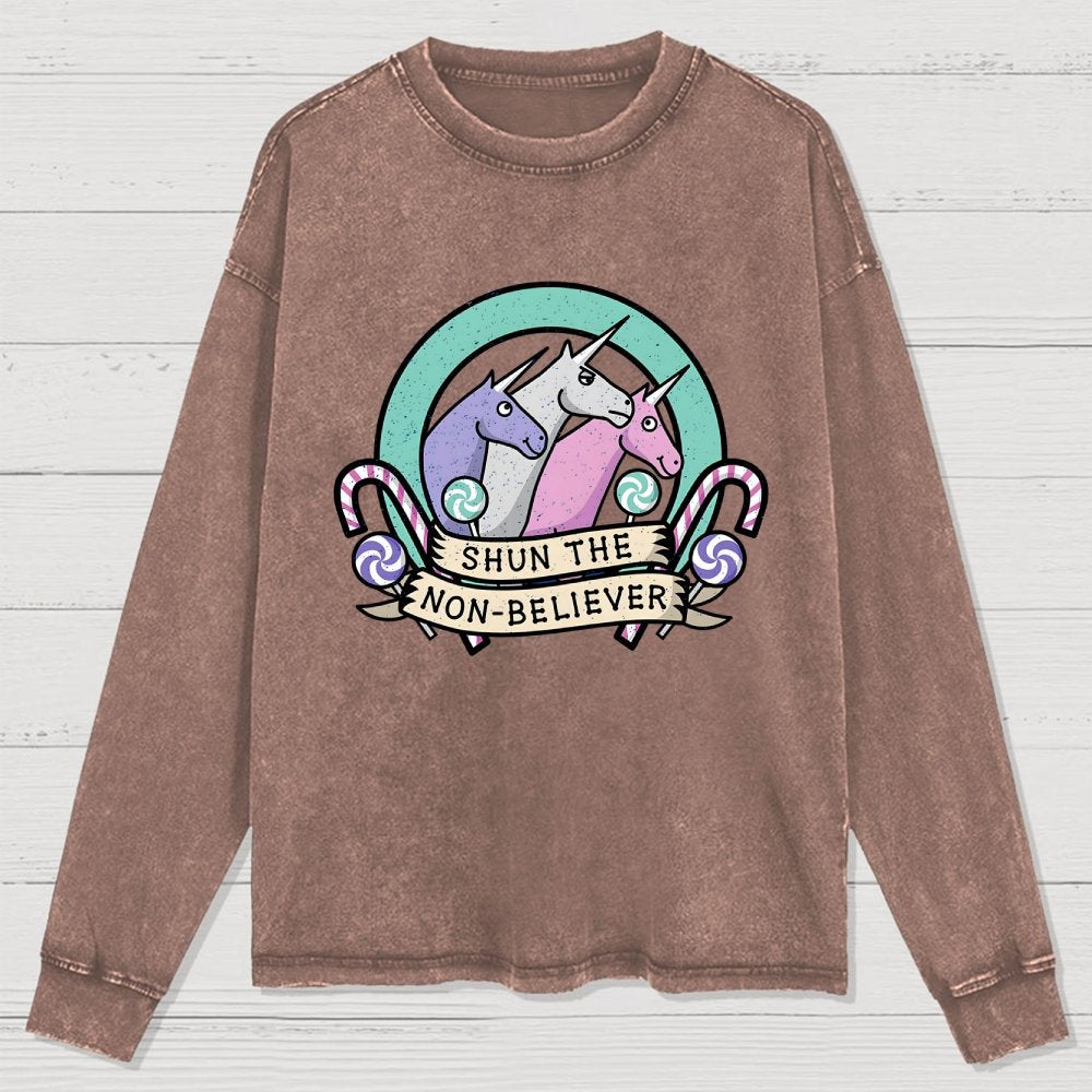 Shun the Non-Believer Washed Long Sleeve Tee