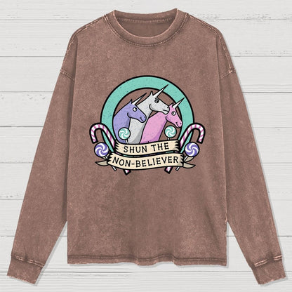 Shun the Non-Believer Washed Long Sleeve Tee