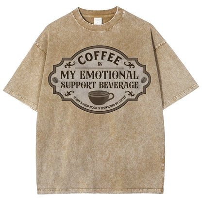 My Emotional Support Beverage Vintage Distressed T-shirt