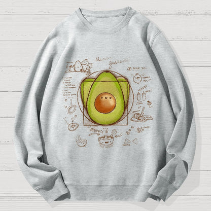 Divine Avocado Recipe Geek Cotton Sweatshirt
