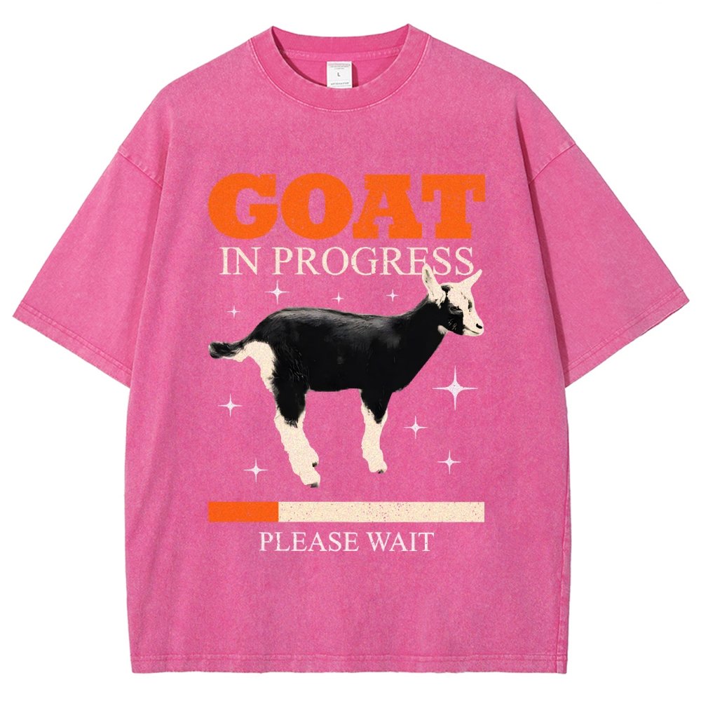 Goat In Progress Vintage Distressed T-shirt
