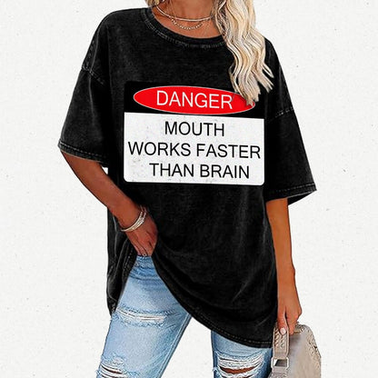 Danger Vintage Distressed T-shirt