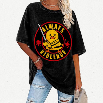 Always Violence Vintage Distressed T-shirt