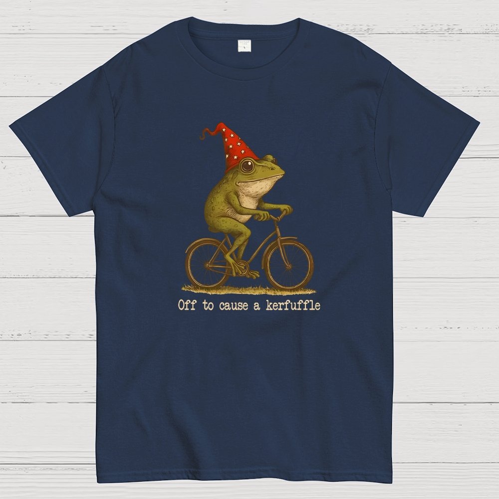 Off To Cause A Kerfuffle Frog Geek T-Shirt