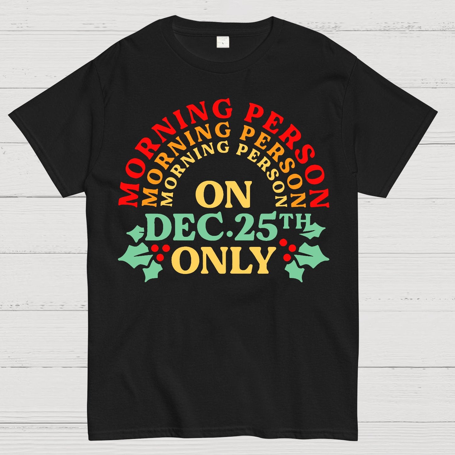 Morning Person On Dec 25th Only Christmas Geek T-Shirt