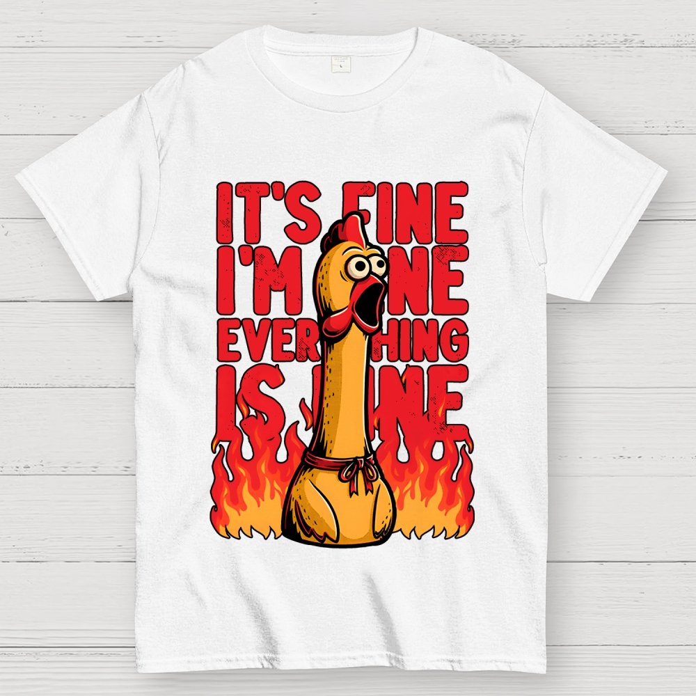 Chicken Fine Burn Geek T-Shirt