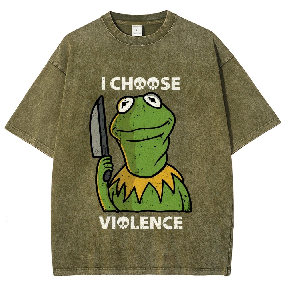 I Choose Violence Vintage Distressed T-shirt