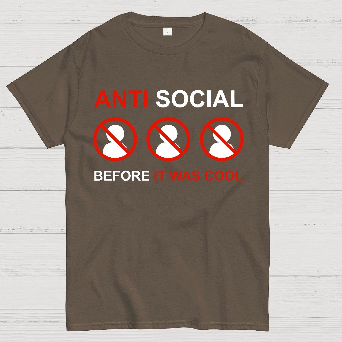 Anti-Social Before It Was Cool Geek T-Shirt