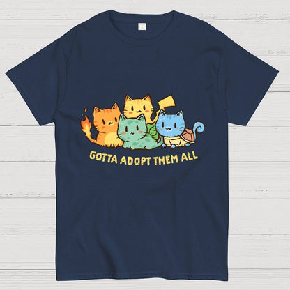 Gotta Adopt Them All Geek T-Shirt