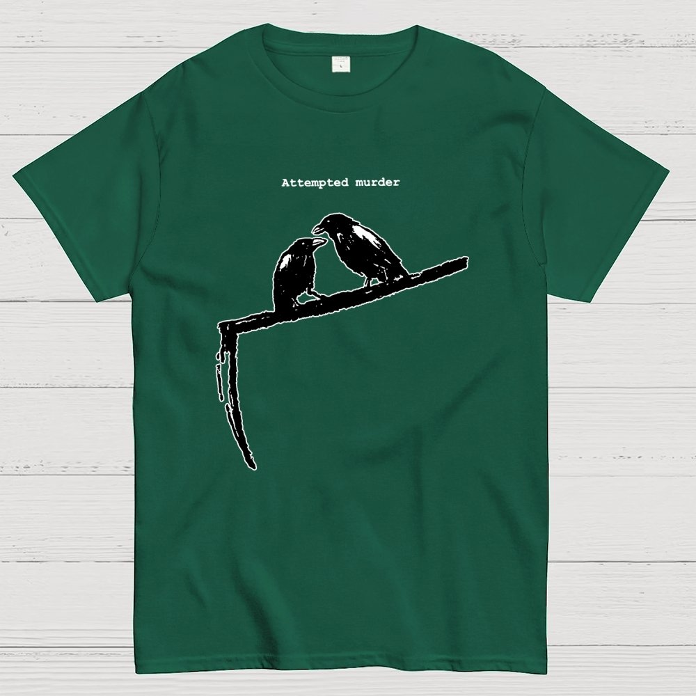 Crow Scythe Attempted Murder Geek T-Shirt