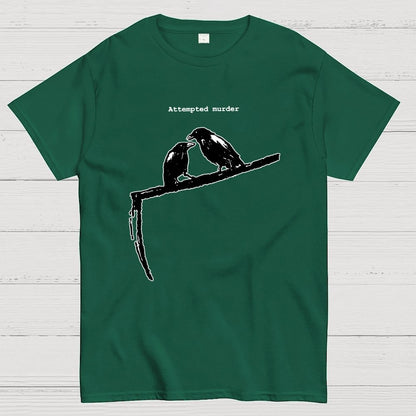 Crow Scythe Attempted Murder Geek T-Shirt