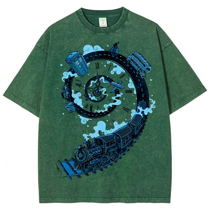 Time Machine Vintage Distressed T-shirt