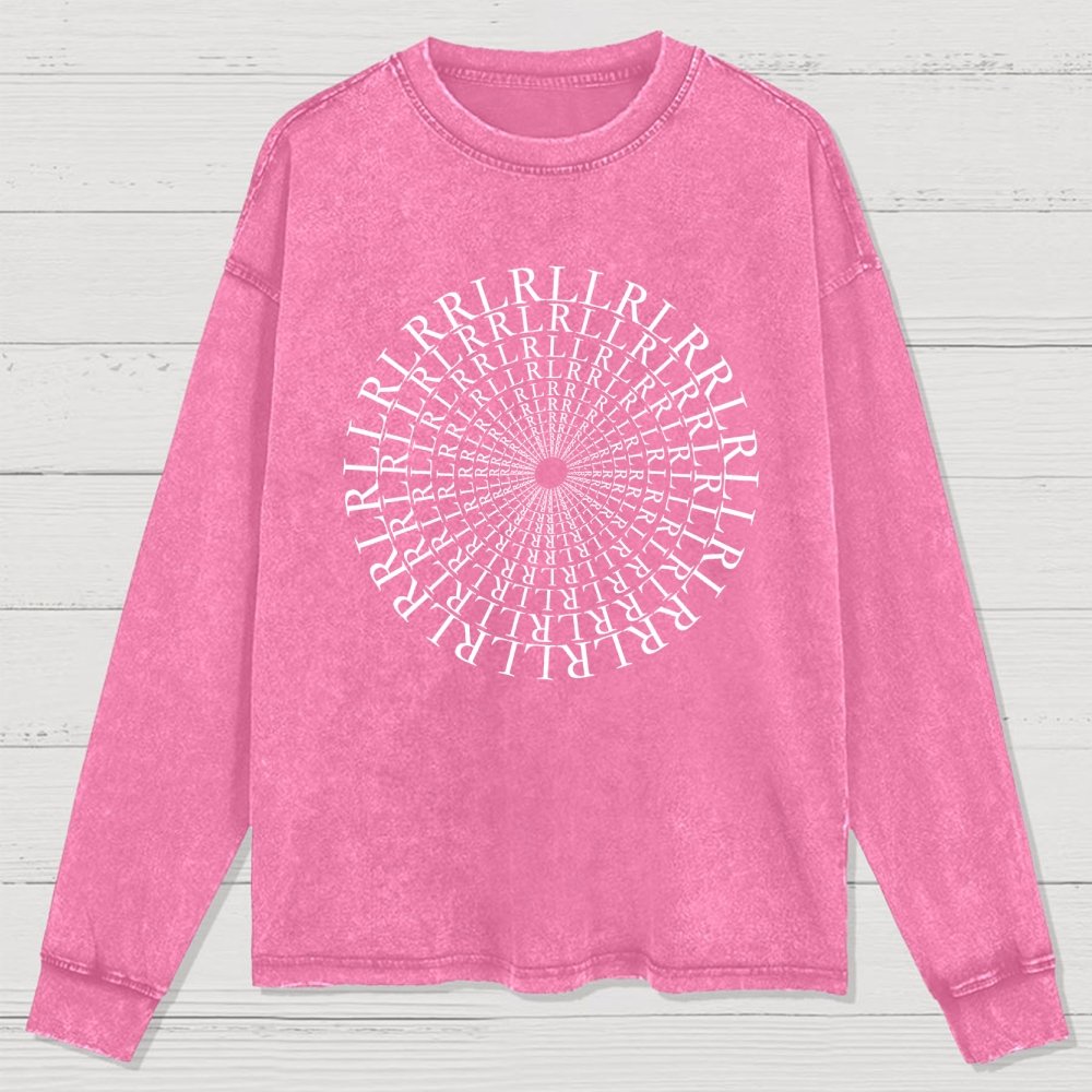 Paradiddle Variations Drummer Washed Long Sleeve Tee