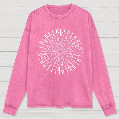 Paradiddle Variations Drummer Washed Long Sleeve Tee
