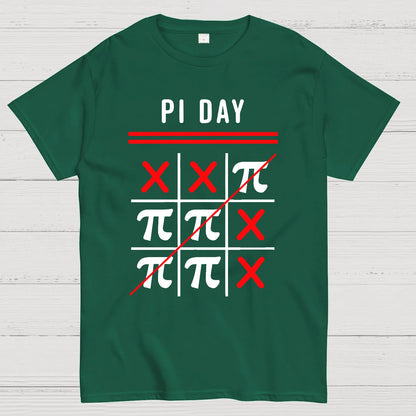 3.14 Tic-Tac-Toe Noughts And Crosses Happy Pi Day Geek T-Shirt