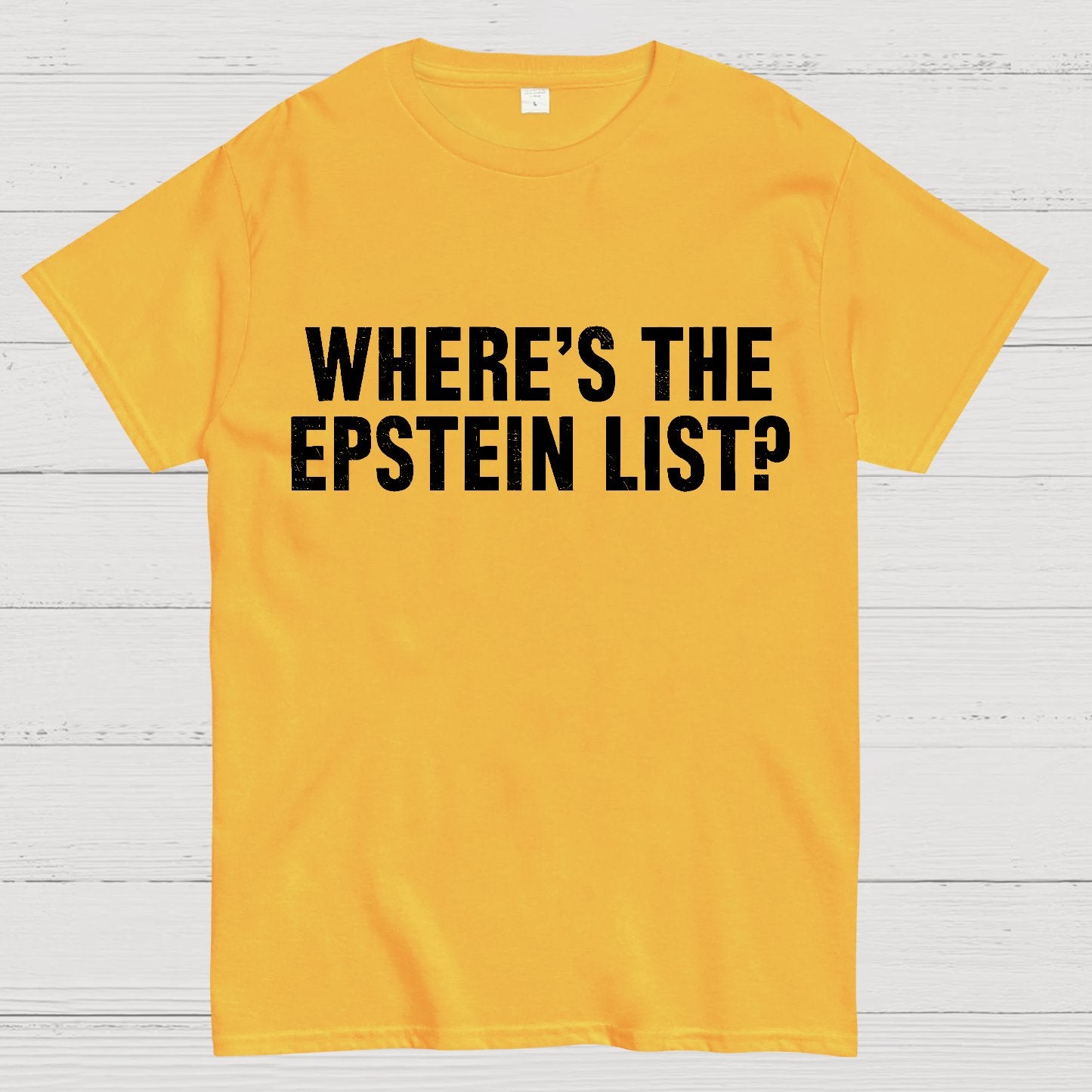 Where’s the Epstein list Geek T-Shirt