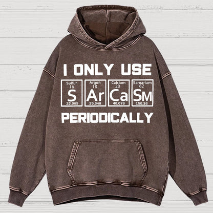 Sarcasm Periodic Table Element Shirt Weird Science Joke Vintage Distressed Hoodie