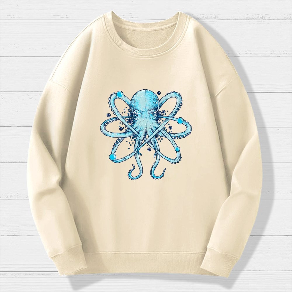 Atomic Octopus Geek Cotton Sweatshirt