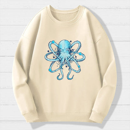 Atomic Octopus Geek Cotton Sweatshirt