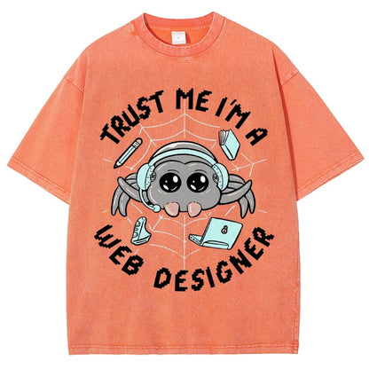 TRUST ME I'M A WEB DESIGNER Vintage Distressed T-shirt