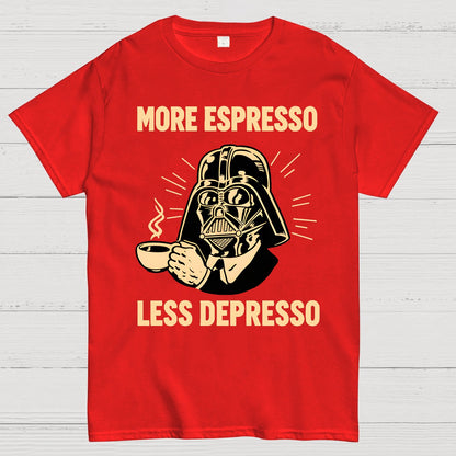 More Espresso Less Depresso Geek T-Shirt