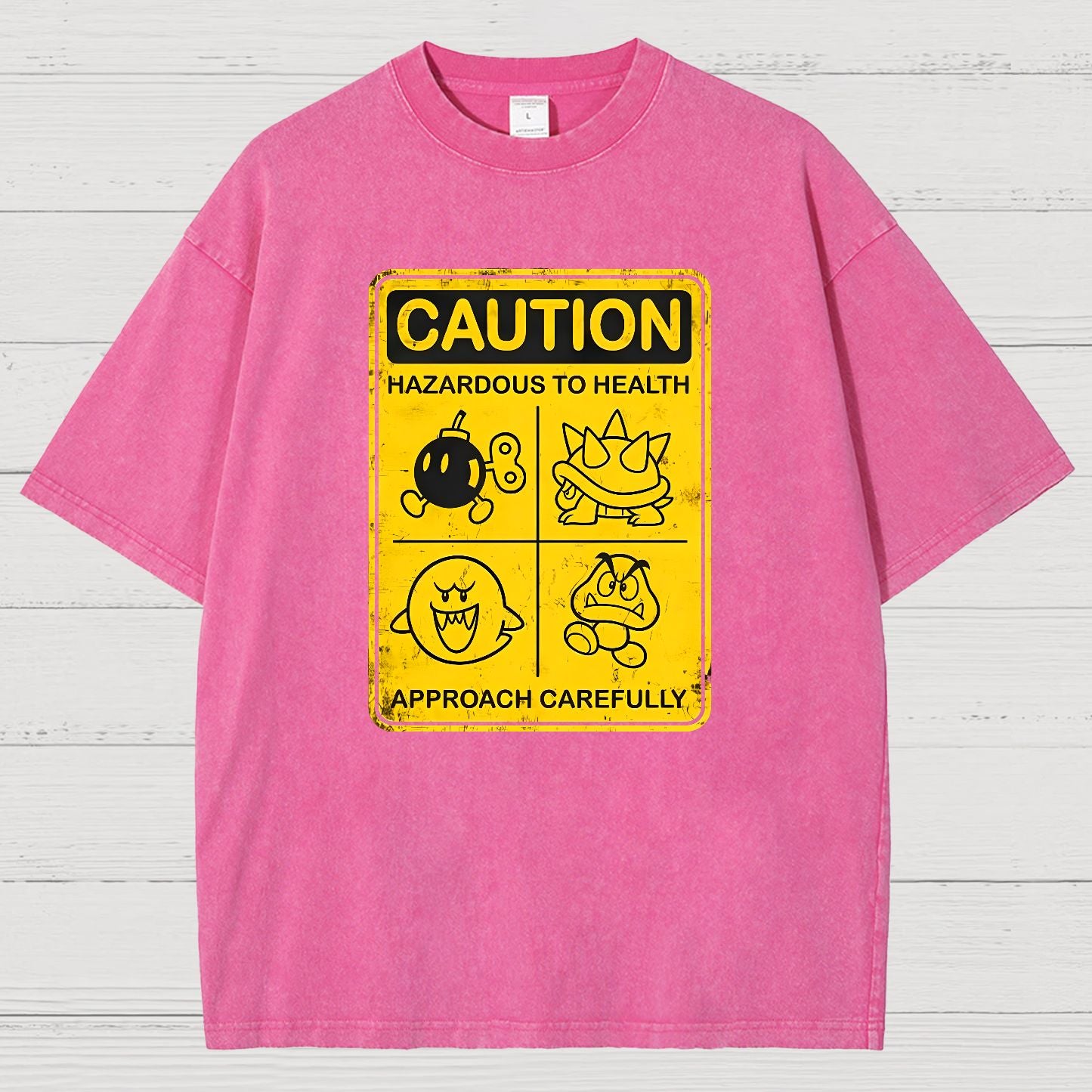 Caution Hazardous To Health Vintage Distressed T-shirt
