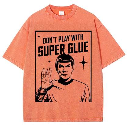 Don't Play With Superglue Vintage Distressed T-shirt