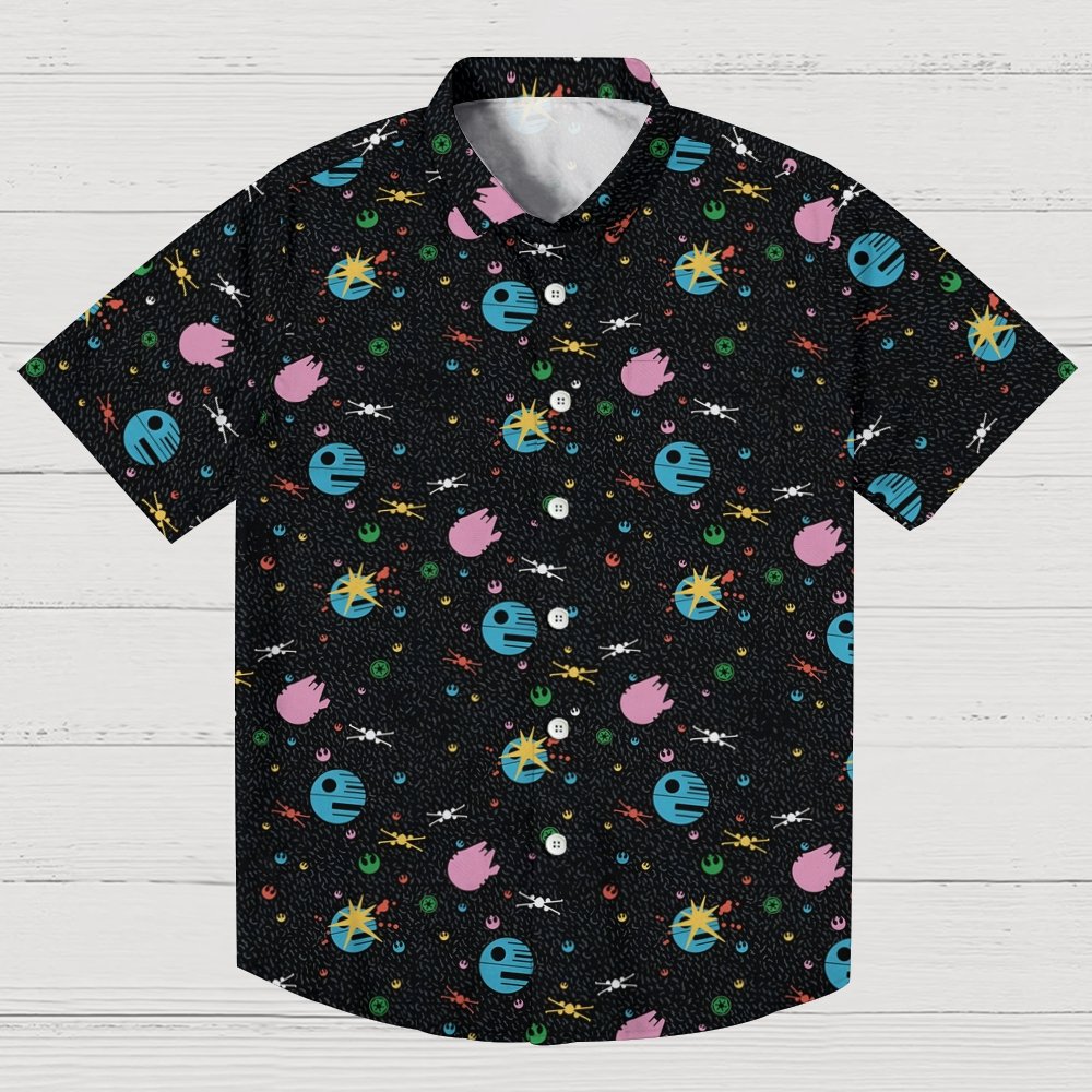 A Starry Galaxy Outer Space Geek Hawaiian Shirt