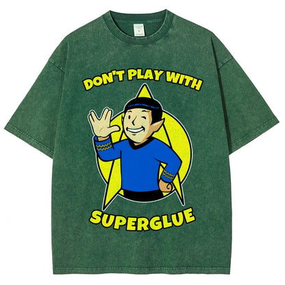 Don't Play With Superglue Vintage Distressed T-shirt