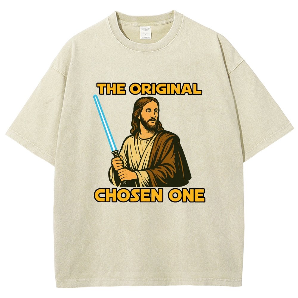 Jesus Christ The Original Chosen One Vintage Distressed T-shirt