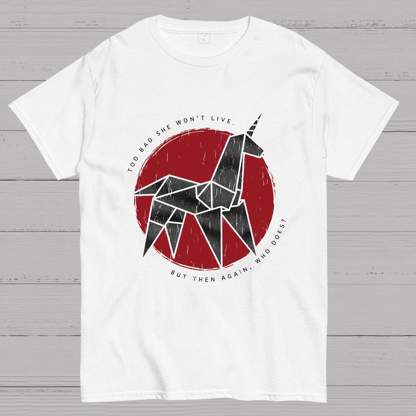 Origami Unicorn Geeky T-Shirt