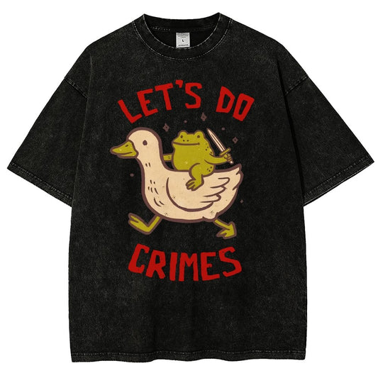 Let's do Crimes Vintage Distressed T-shirt