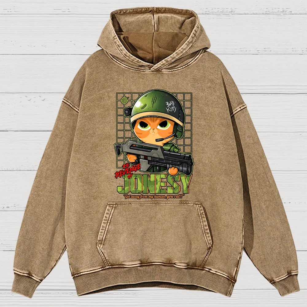 The Revenge Of Jonesy Vintage Distressed Hoodie