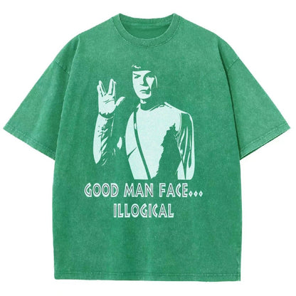 Good man face... illogicalVintage Distressed T-shirt
