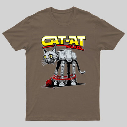 Funny Cat-at Walker， Cat Geeky T-Shirt