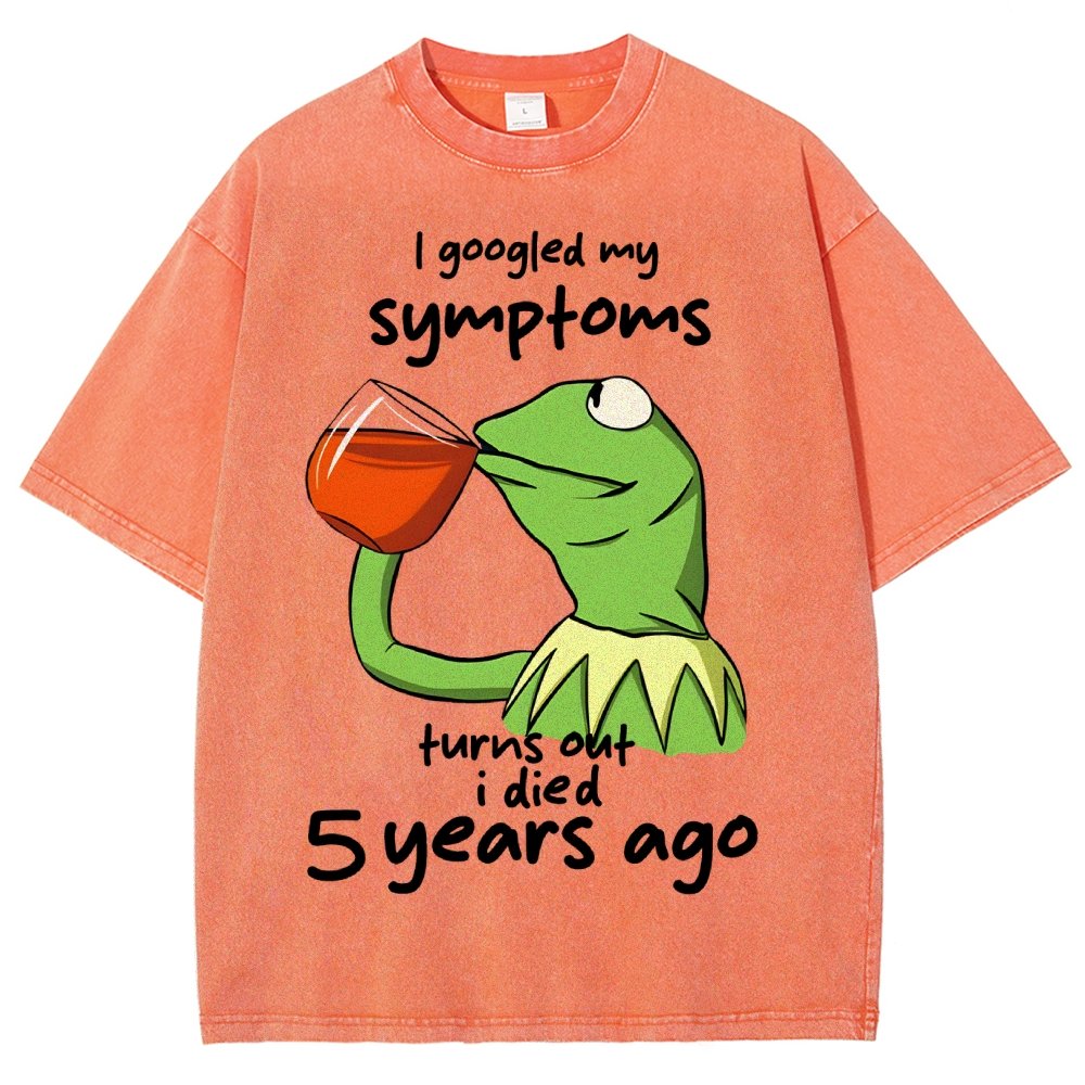 Goolged Symptoms Vintage Distressed T-shirt