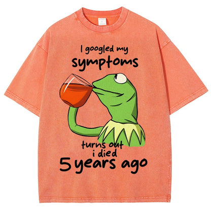 Goolged Symptoms Vintage Distressed T-shirt