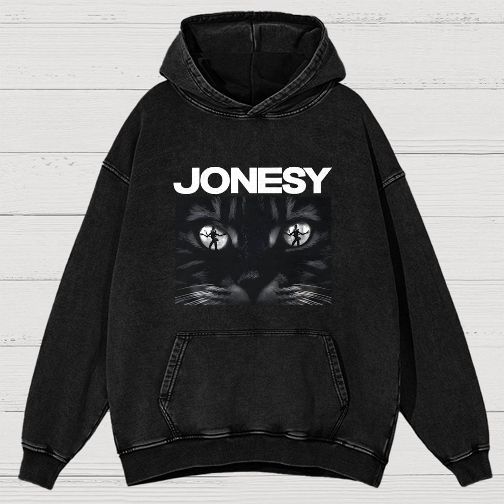 Cosmic Kitty  Vintage Distressed Hoodie