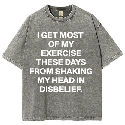 Shaking My Head Sarcastic Vintage Distressed T-shirt