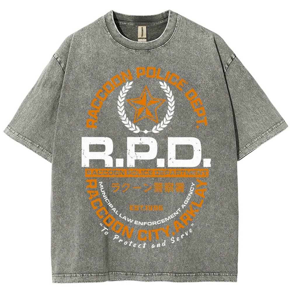 City PD Vintage Distressed T-shirt