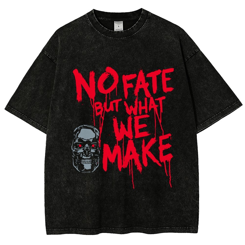 No Fate! Vintage Distressed T-shirt