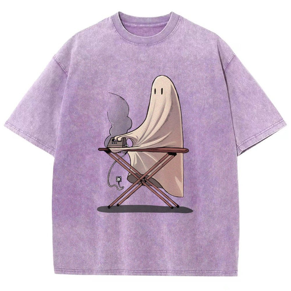 Self-Ironing Vintage Distressed T-shirt