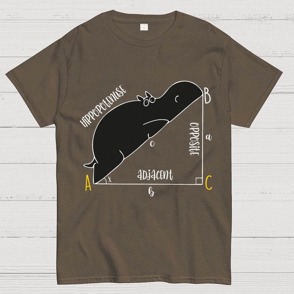 Interesting Math, Cute Hippo, Math Geek T-Shirt